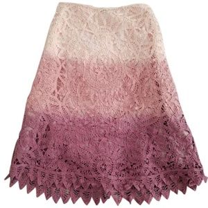 Heart Moon Star Ombre Midi Skirt